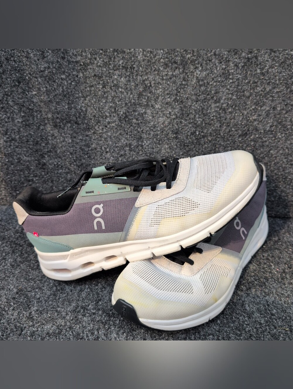 On Cloudrift Shoes Mens 11.5 White Asphalt Athletic Running Road Trail Sneaker